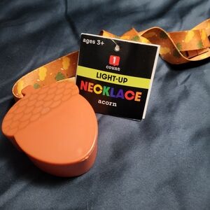 Light-Up Acorn Necklace - Orange